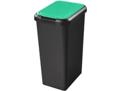 Afvalbak CEP Touch & Lift groen 45 liter de ideale basis voor jouw mil