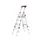 telescoop-platformladder,eenzijdig,3-5brede treden,balk L 1,9m