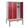 locker met bank,HxBxD 1950x1200x815mm,3vak,vak B 400mm,draaigrendel