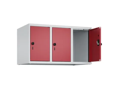 opzetkast,v. locker,3vak.,vak B 300mm,HxBxD 500x900x500mm,draaigrendel