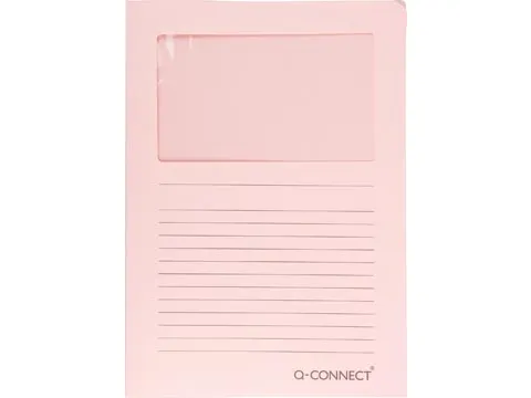 L-Map Met Venster A4 120 Grams 100 stuks Lichtroze