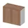 Kantoorkast Romp Aluminium Front Canaletto-Hout bxdxh 900x450x815mm