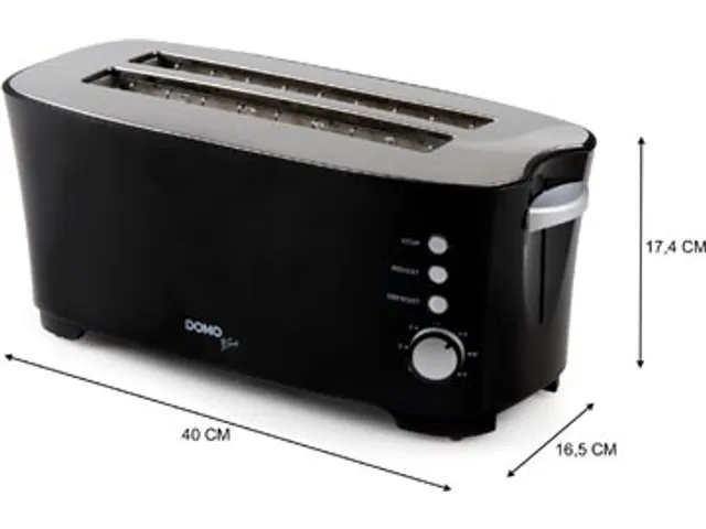 Broodrooster B-Smart voor 4 Sneden Brood Zwart