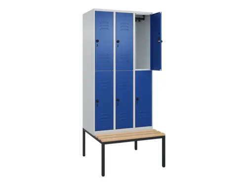 Dubbeldekse dekenkist,HxBxD 2120x900x815mm,3x2vak.,vak B 300mm