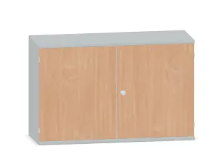 Kantoorkast 770x1200x430mm Decor Romp Lichtgrijs Decor Front Beuken - 1