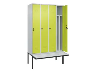 locker voor scheiding van kleding,HxBxD 2120x1200x815mm,4vak - 2