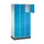 lockerkast,RAL 7035/RAL 5012,HxBxD 1950x920x500mm,3x4vakken,cil.-slot