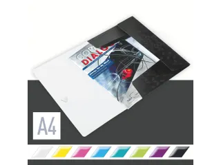 Elastomap Leitz WOW A4 3 kleppen PP zwart - 2