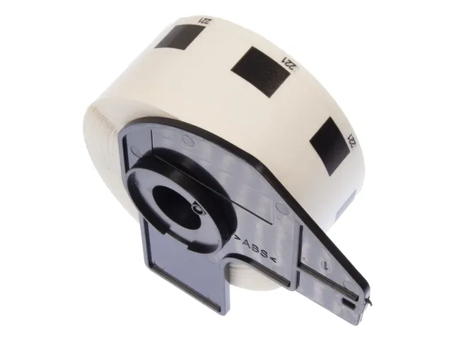 Etiket Kangaro compatible Brother DK-11221 zwart/wit 23x23mm 1 rol a 1