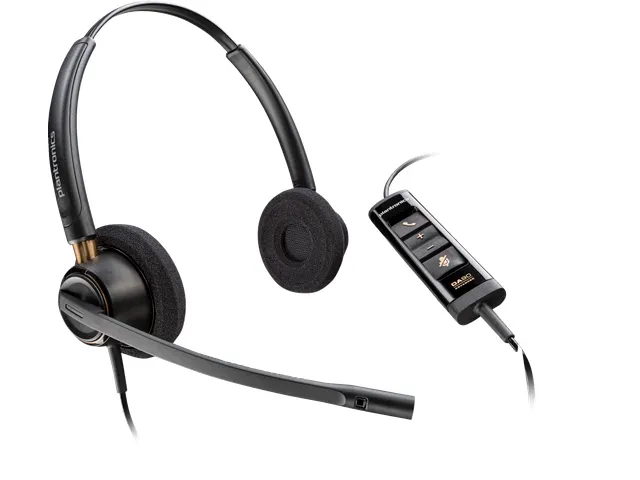 Poly EncorePro 525 Microsoft Teams Certified Stereo met USB-A Headset