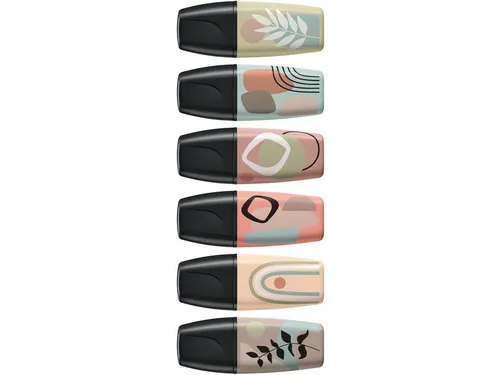 Markeerstift STABILO BOSS naturevibes assorti 6 stuks