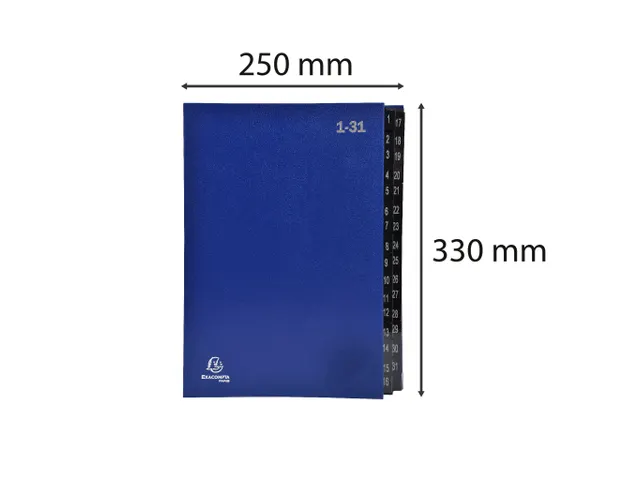 Sorteermap Ordonator 1-31 32vak blauw