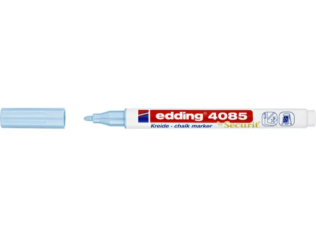 Feutre craie edding by Securit 4085 ogive 1-2mm bleu pastel