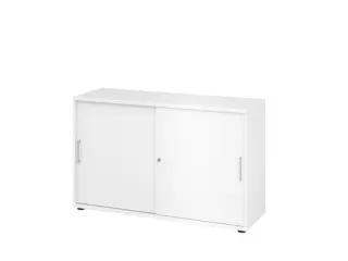 schuifdeurkast,HxBxD 748x1200x400mm,1xhouten vloer,2ordnerhoogte - 1