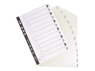 Tabbladen PP Kreatab s A4 12tabs transp. - 9