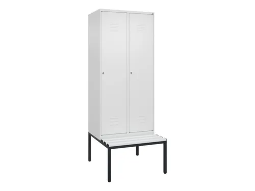 locker voor scheiding van kleding,HxBxD 2120x800x815mm,2vak