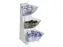 Dispenser rack 3-etages rvs