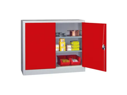 grootvolumekast met openslaande deuren,RAL7035,front RAL3000