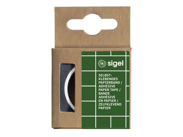 Masking-tape Sigel zwart rol 10mm 16meter