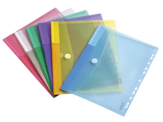Enveloptas Djois Color Collection A4 horizontaal geperforeerd assorti - 2