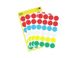 Etiket Avery Zweckform 3089 Rond Ø18mm Assorti 96 Stuks - 1