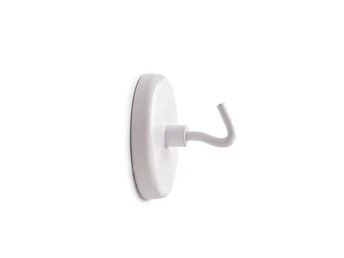 Magneet met haak MAUL 47mm trekkracht 15kg wit