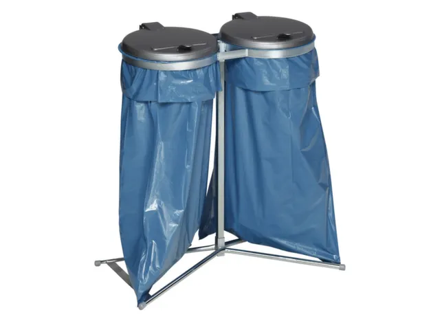Dubbele Afvalverzamelaars Staand 980x850x480mm 120 Liter