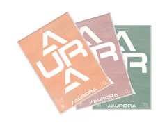 Schrijfblok Aurora A4 lijn 100 vel 70gr assorti