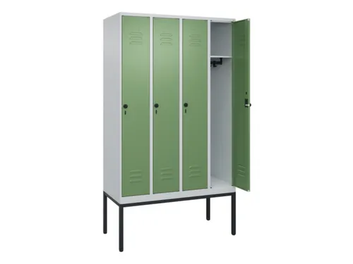 locker,HxBxD 2120x1200x500mm,4vak,vak B 300mm,draaigrendel