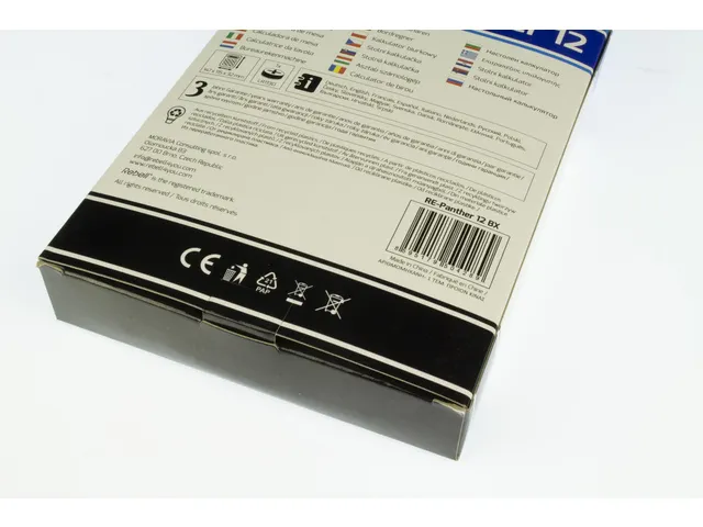 Calculator Rebell PANTHER 12BX zwart desk 12 digit