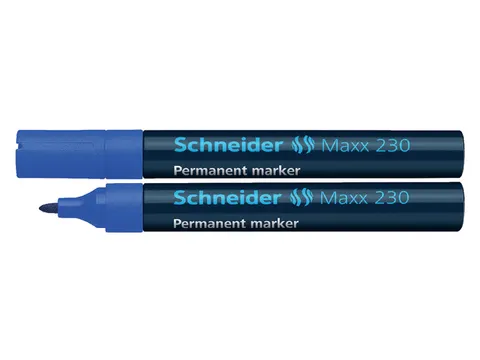 Viltstift Schneider Maxx 230 rond blauw 1-3mm