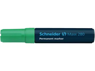 Marker Schneider Maxx 280 permanent beitelpunt groen - 1