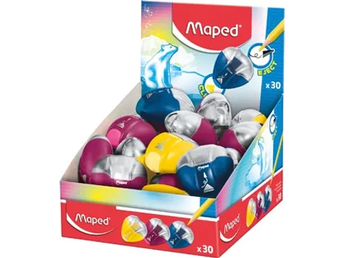potloodslijper I-Gloo Eject 1-gaats, assorti