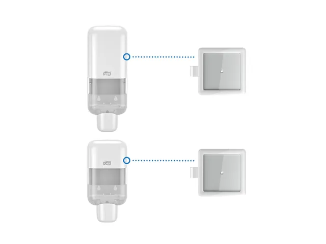 Tork Informatiehouder Zeep en Handdesinfectie Dispenser Wit
