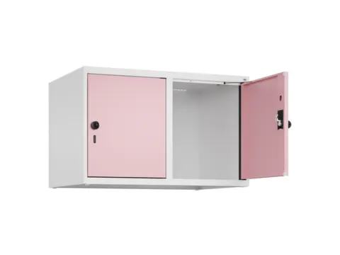 opzetkast,v. locker,2vak.,vak B 400mm,HxBxD 500x800x500mm,draaigrendel