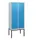 locker,HxBxD 1950x800x500mm,2vak,vak B 400mm,cil.-slot,voetonderstel