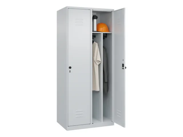locker voor scheiding van kleding,HxBxD 1850x800x500mm,2vak
