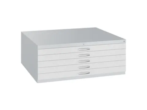 Tekeningenkast Hxbxd 420x1100x765mm 5 Laden Din A1 Ral7035