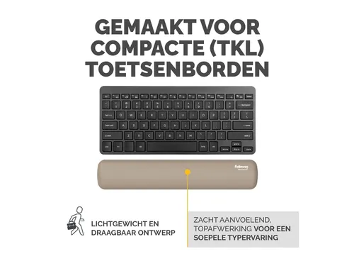 Polssteun Fellowes Breyta compact zand 6x32cm