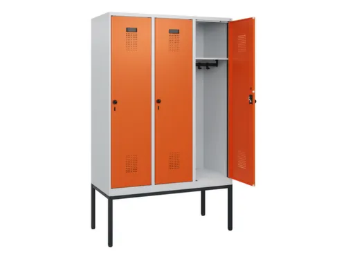 schoollocker,HxBxD 1950x1200x500mm,3vak,vak B 400mm,draaigrendel