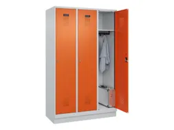 locker,HxBxD 1950x1200x500mm,3vak,vak B 400mm,cil.-slot,sokkel
