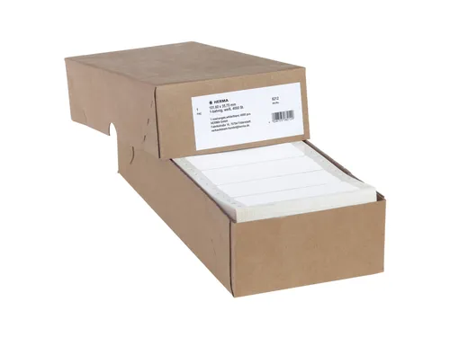 Etiket Herma 8212 101.6x35.7mm Pinfeed 1-baans Wit 4000 stuks