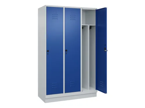 locker voor scheiding van kleding,HxBxD 1950x1200x500mm,3vak