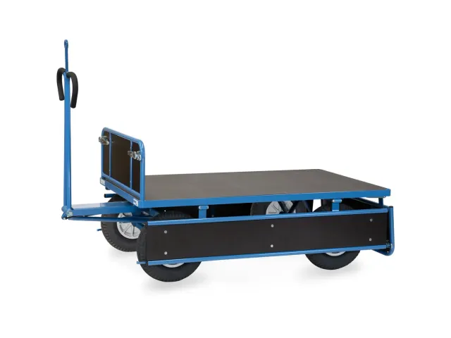 Handtrekwagen 6455PZ 750kg 1540x840mm hout polyurethaan trekoog