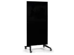 Mobiel Glasbord Zwart Magnetisch 90x175Cm