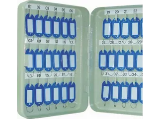 Sleutelkast Voor 36 Sleutelhangers Grijs Inclusief 2 Sleutels - 2