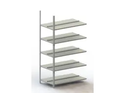Schroefstelling Aanbouwveld Ral7035 1850x1002x604mm 5legborden 80kg