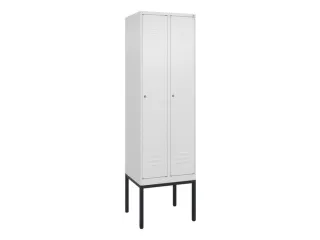 locker,HxBxD 2120x600x500mm,2vak,vak B 300mm,cil.-slot,voetonderstel - 1