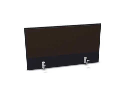 opzetpaneel,v. bureau,aanbouw achter,B 1000mm,CC-zwart,BN2036-bruin
