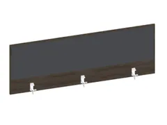 Baliepaneel Bureau Aanbouw Achter Bruin Hickory Antraciet 1400Mm